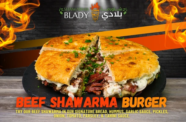 Burgers - Beef Shawarma Burger