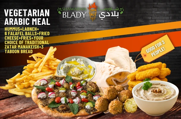 Menu - Saver - Vegetarian Arabic Meal
