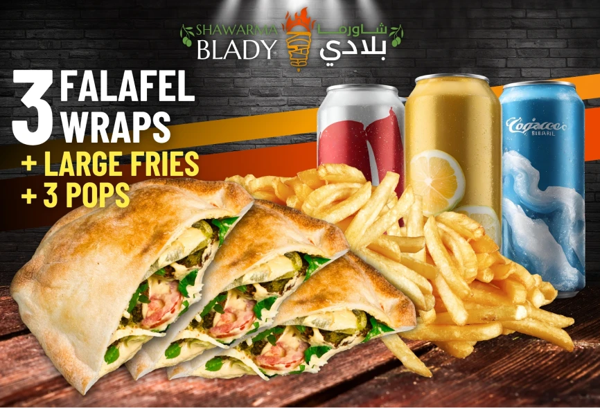 Saver Deals - 3 Falafel Wraps